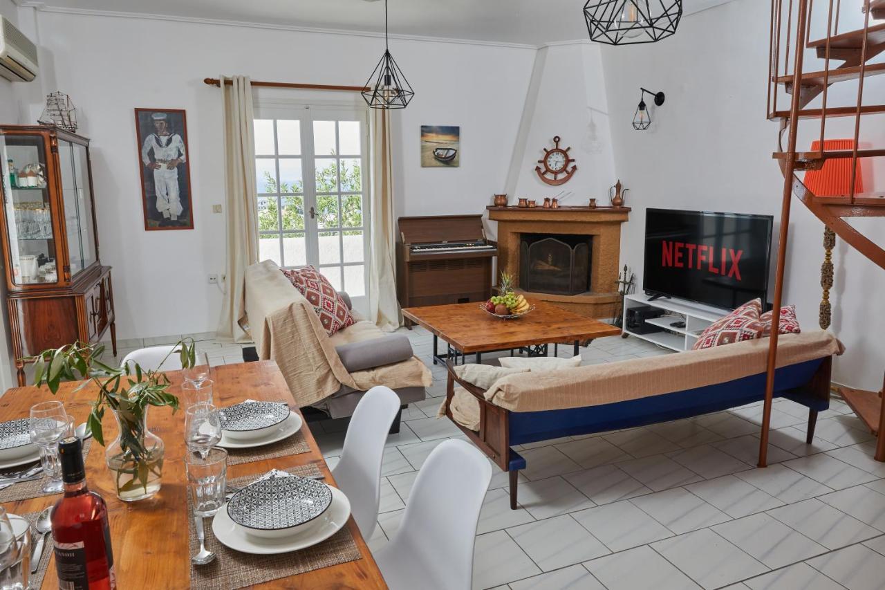 180° View To Sea Villa Vathí Eksteriør billede